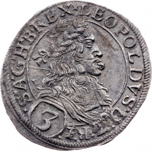 Leopold I., 3 Kreuzer 1669, Vienna