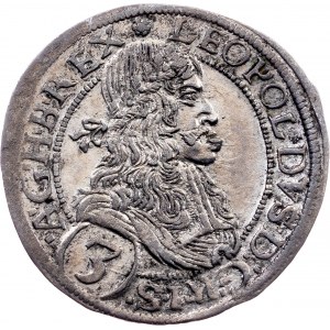 Leopold I., 3 Kreuzer 1670, Vienna