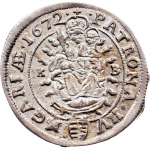 Leopold I., 6 Kreuzer 1672, KB, Kremnitz