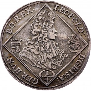 Leopold I., 1/4 Thaler 1701, KB, Kremnitz