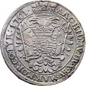 Leopold I., 1/2 Thaler 1701, KB, Kremnitz