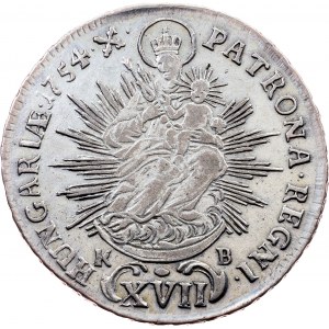 Maria Theresia, 17 Kreuzer 1754, KB, Kremnitz