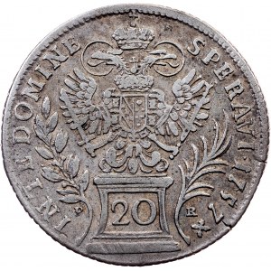 Franz I. Stephan, 20 Kreuzer 1757, P-R, Prague