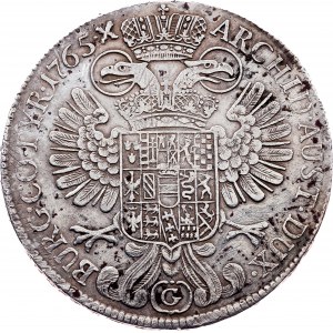 Maria Theresia, 1 Thaler 1765, G, Günzburg