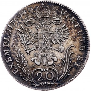 Joseph II., 20 Kreuzer 1769, C/EvS.-A.S.