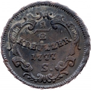 Maria Theresia, 1/2 Kreuzer 1777, S, Smolnik