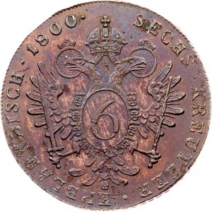 Franz I. (II.), 6 Kreuzer 1800, C, Prague