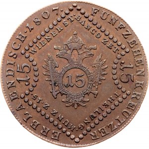 Franz I. (II.), 15 Kreuzer 1807, A, Vienna