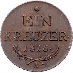 Franz I. (II.), Ein Kreuzer 1816, A, Vienna