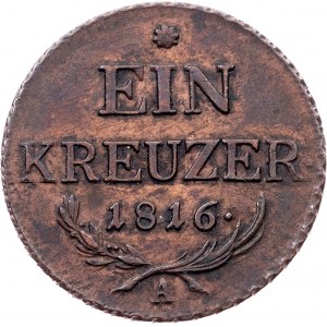 Franz I. (II.), Ein Kreuzer 1816, A, Vienna