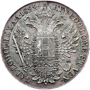 Franz I. (II.), 1 Thaler 1822, A, Vienna