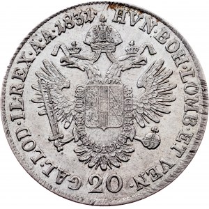 Franz I. (II.), 20 Kreuzer 1831, A, Vienna
