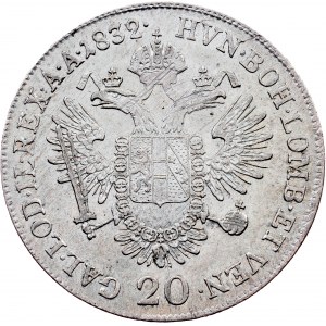Franz I. (II.), 20 Kreuzer 1832, A, Vienna