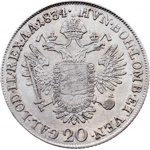 Franz I. (II.), 20 Kreuzer 1834, C