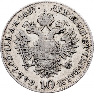 Ferdinand V., 10 Kreuzer 1837, A, Vienna