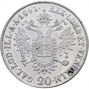 Ferdinand V., 20 Kreuzer 1841, A, Vienna