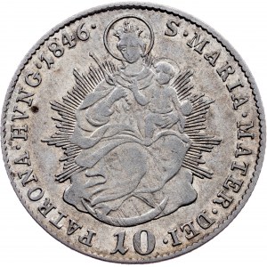 Ferdinand V., 10 Kreuzer 1846, B, Kremnitz