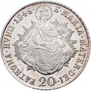 Ferdinand V., 20 Kreuzer 1848, B, Kremnitz