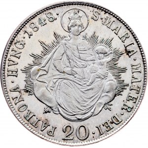 Ferdinand V., 20 Kreuzer 1848, B, Kremnitz