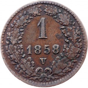 Franz Joseph I., 1 Kreuzer 1858, V, Venedig