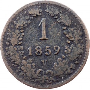 Franz Joseph I., 1 Kreuzer 1859, V, Venice