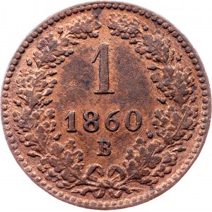 Franz Joseph I., 1 Kreuzer 1860, B, Kremnitz
