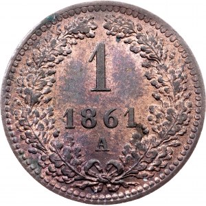 Franz Joseph I., 1 Kreuzer 1861, A, Vienna