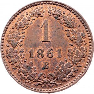 Franz Joseph I., 1 Kreuzer 1861, B, Kremnitz