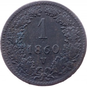 Franz Joseph I., 1 Kreuzer 1860, V, Venice
