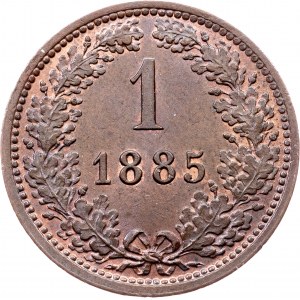 Franz Joseph I., 1 Kreuzer 1885, Vienna