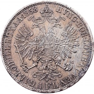 Franz Joseph I., 1 Gulden 1858, E, Karlsburg