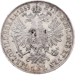 Franz Joseph I., 1 Gulden 1859, B, Kremnitz