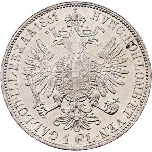 Franz Joseph I., 1 Gulden 1861, A, Vienna