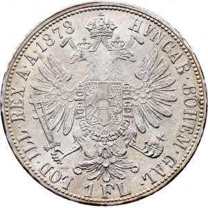 Franz Joseph I., 1 Gulden 1878, Vídeň