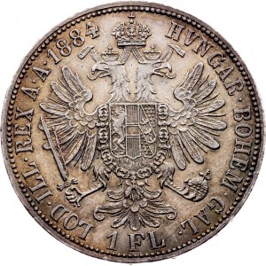 Franz Joseph I., 1 Gulden 1884, Wien