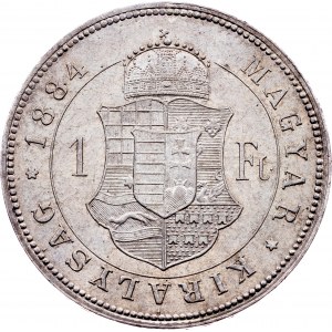 Franz Joseph I., 1 Forint 1884, KB, Kremnitz
