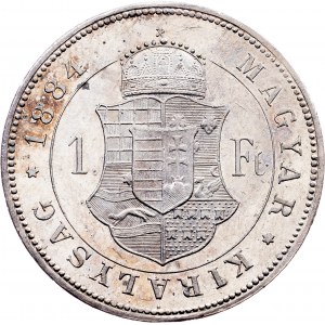 Franz Joseph I., 1 Forint 1884, KB, Kremnitz