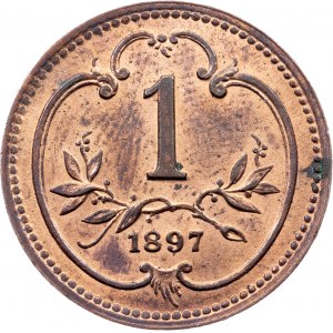 Franz Joseph I., 1 Heller 1897, Vienna