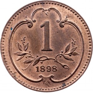 Franz Joseph I., 1 Heller 1898, Vienna