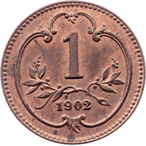 Franz Joseph I., 1 Heller 1902, Vienna