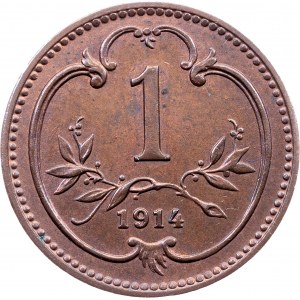 Franz Joseph I., 1 Heller 1914, Vienna