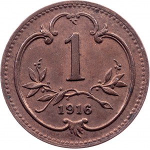 Franz Joseph I., 1 Heller 1916, Vienna