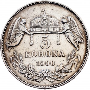 Franz Joseph I., 5 Korona 1900, KB, Kremnitz