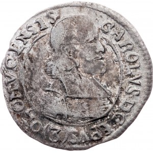 Charles II. of Liechtenstein-Kastelkorn, 3 Kreuzer 1670, Kremsier