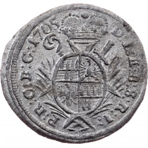 Charles III. Joseph of Lorraine, 1 Kreuzer 1705, Kremsier