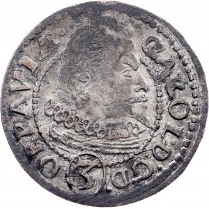 Silesia, Duchy of Troppau, 3 Kreuzer 1615, BH (Burghard Haase), Oppeln