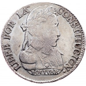 Bolivia, 4 Soles 1830, PTS JL