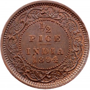 British India, 1/2 Pice 1894, Calcutta