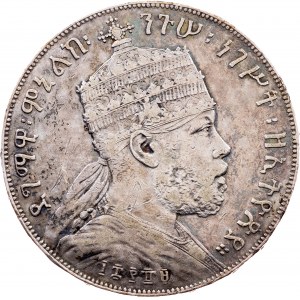 Ethiopia, 1 Birr 1889 (1897), A, Paris