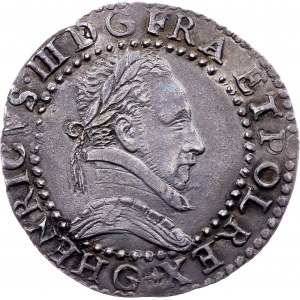 France, 1/2 Franc 1587, Poitiers